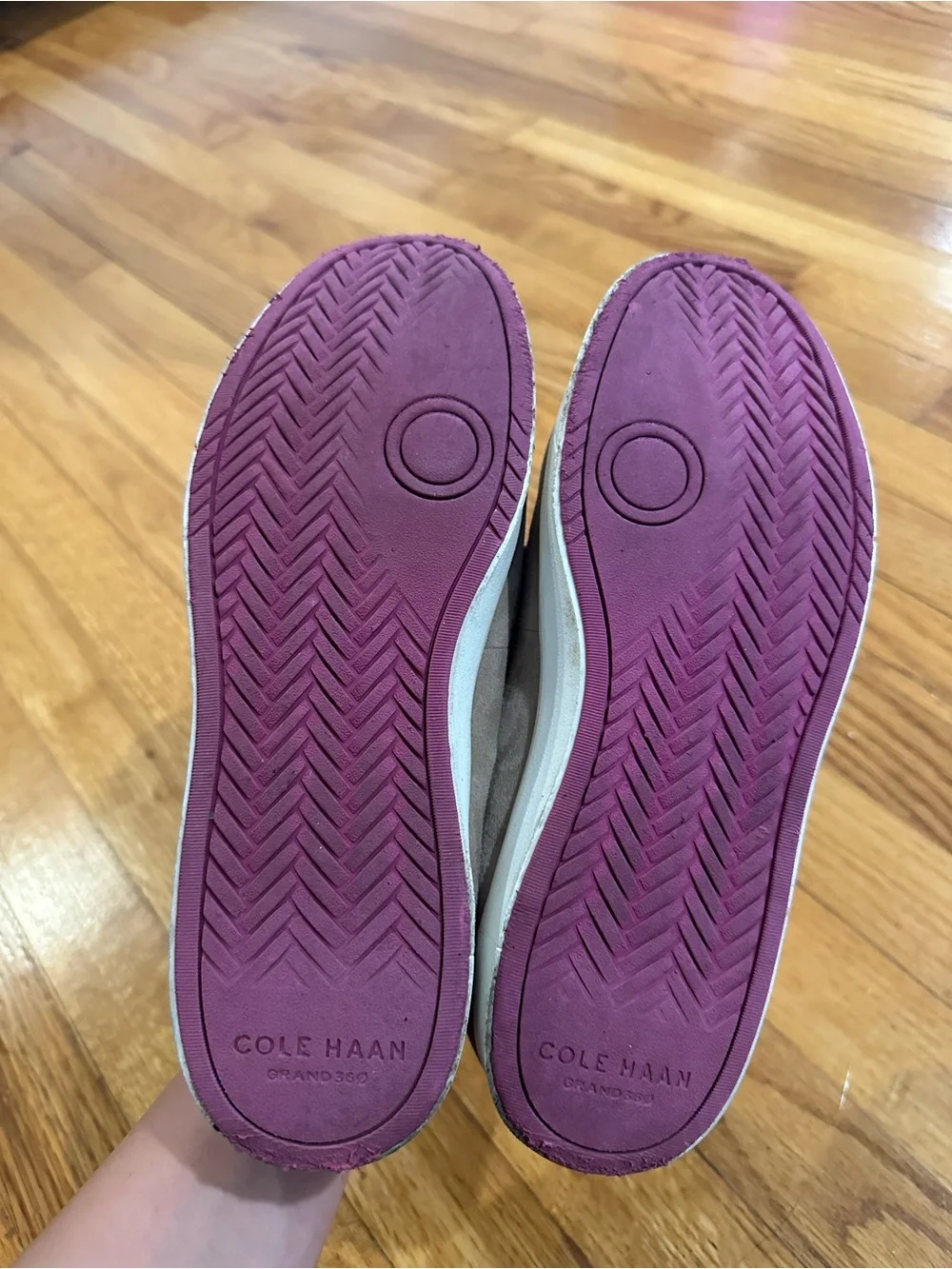Cole Haan Taupe Suede Nantucket Loafers